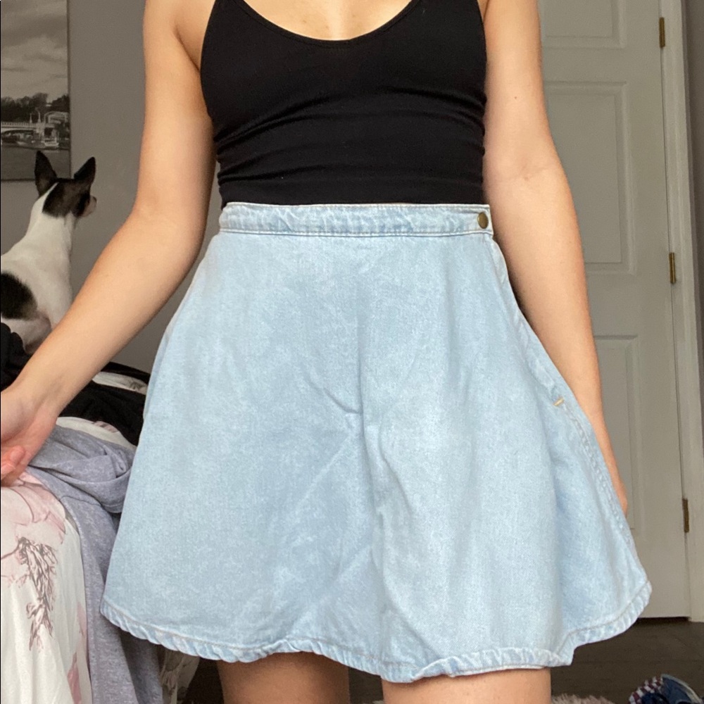 American apparel denim circle skirt